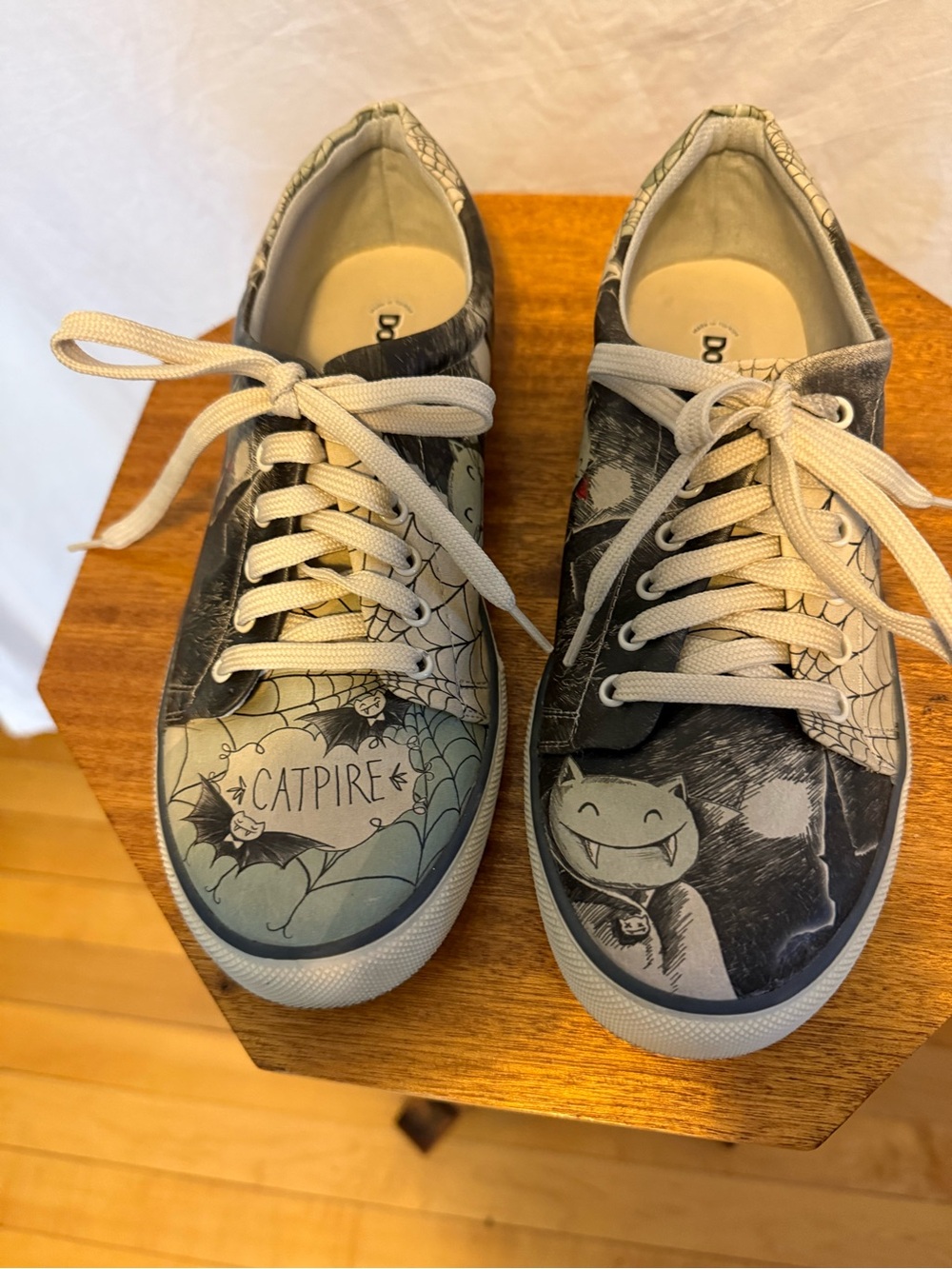 Women’s Dogo brand “Catpire” leather Halloween theme sneaker